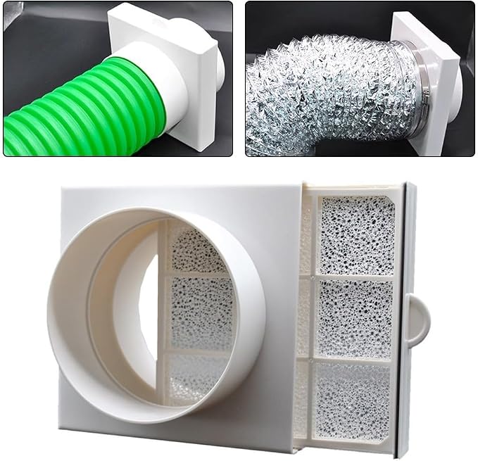 Washable Duct Air Filter for PVC PE Pipe and Aluminum Foil Hose, Aluminum Alloy - Image 4