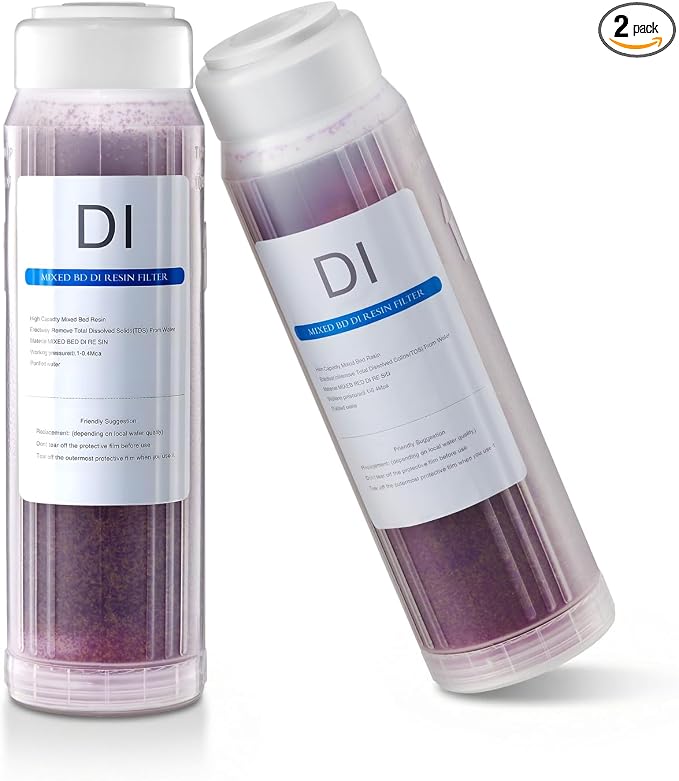 VEVOR Deionized Filter for Spotless Car Wash System, 2 x 0.5L Color Changing DI by VEVOR