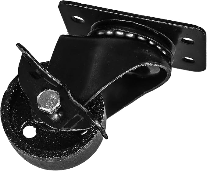 FactorDuty Set of 4 Metal Swivel Plate Caster Wheels - Image 8