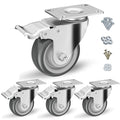 3" Swivel Plate Casters with Brake by CLOATFET