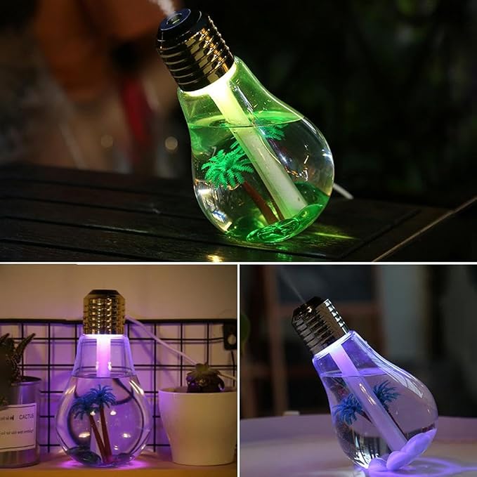 USB Air Humidifier Bulb with 7 Colors, Portable Bulb Ultrasonic Humidifier - Image 9