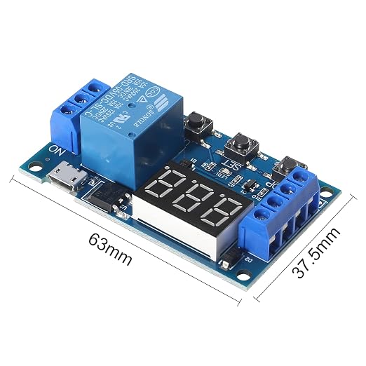 3Pcs DC 6-30V Timer Relay Programmable Delay Relay Module Cycle Timer - Image 3