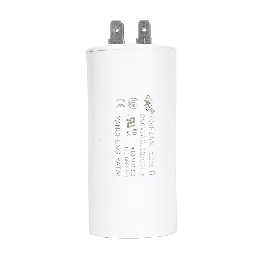 YATAI CBB60 Capacitor 60uF 250V AC, 4-Tab Motor Run Capacitor, 1.65 x 3.54 in by Yancheng+Yatai