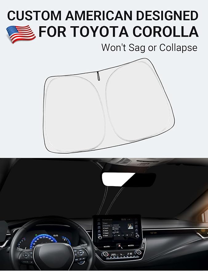 Proadsy 2026 Upgrade Front Windshield Sunshade Foldable Sun Shade Protector - Image 2