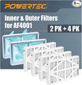 POWERTEC Inner & Outer Air Filter Set by POWERTEC