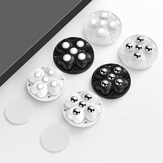 Self Adhesive Caster Wheels, 360° Swivel Stainless Steel Rollers, Low Profile - Image 7