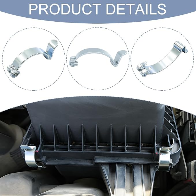 4PCS Air Filter Clips, Heavy Duty Air Cleaner Cover Clip, Air Cleaning Filter - Image 3