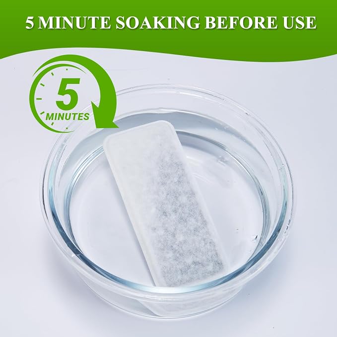 PETIMI Accessories Set for Pet Water Fountain- 6 pcs Packed Filters and 6 pcs - Image 4