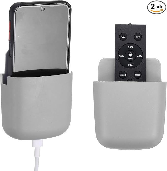 PATIKIL 2Pcs Remote Control Holder Wall Mount, Self-Adhesive TV Air Conditioner by PATIKIL