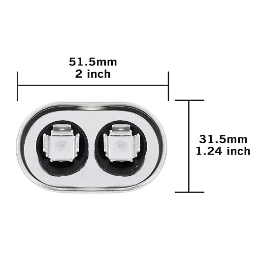 VEXUNGA 5uF 370/440VAC 50/60Hz CBB65 CBB65A Oval Run Start Capacitor 5 MFD - Image 3