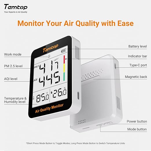 Temtop Comprehensive Air Quality Bundle: S1 & M2000 2nd - Image 8