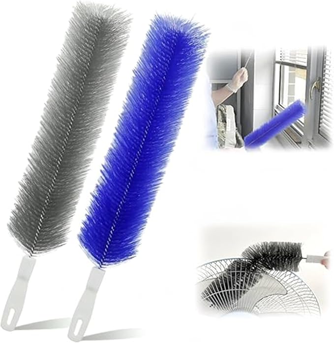 Bendable Microfiber Head, Reusable Dust Remover, Fan Brush Cleaner Washable by Unknown