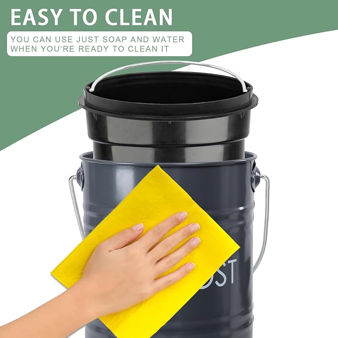 Vipush Compost Bin Kitchen Countertop Composter - Image 4