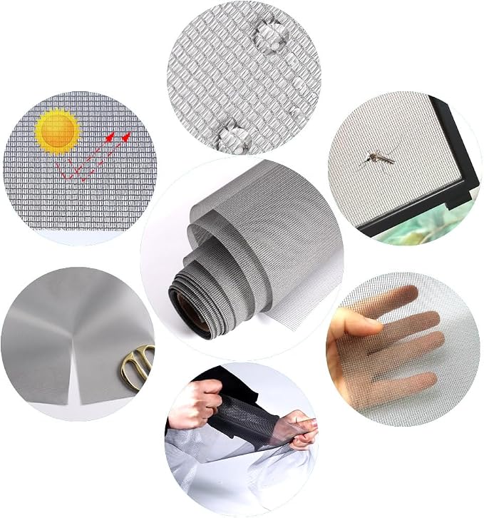 High Density dustproof and Pollen Proof net Window Screen mesh roll Used to - Image 5