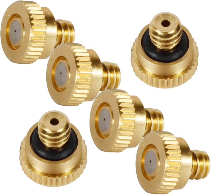 KUWAN 0.016" Orifice Thread UNC 10/24 Brass Misting Nozzles Low Pressure - Image 5