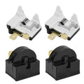 2pcs QP2-4.7 Starter Relay & 2pcs Overload Protector, Pin Refrigerator Starter by Unknown