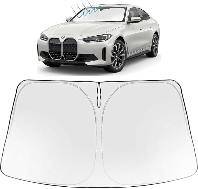 Proadsy Windshield Sun Shade for BMW i4 2022-2026 Foldable Front Sunshade by Proadsy