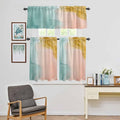 Kitchen Window Curtains Valance and Tier Set, Abstract Desert Mountains Rod by Unknown