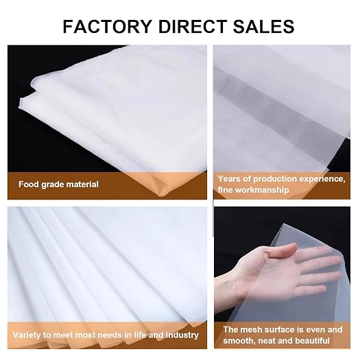 Nylon Mesh Fabric, 60 80 100 120 200 250 300 350 400 500 Mesh Filter, Reusable - Image 4
