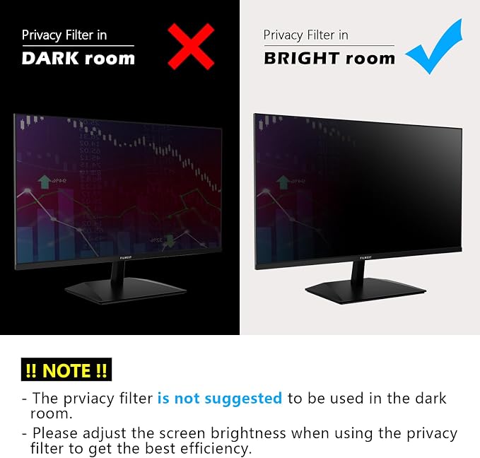 FILMEXT 2 Pack 22 Inch Computer Privacy Screen Filter - Image 8