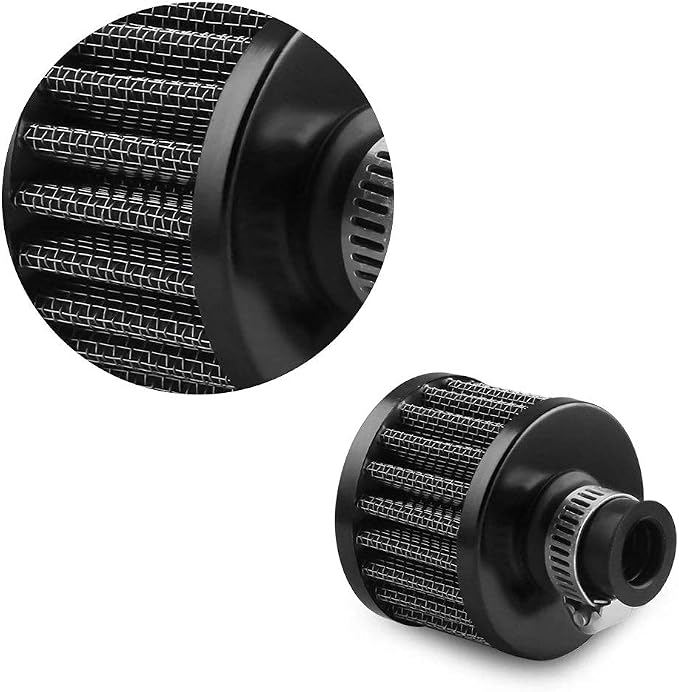 12mm Air Filter Cold Air Intake Filter Breather Turbo Vent Air Intake Filter - Image 4