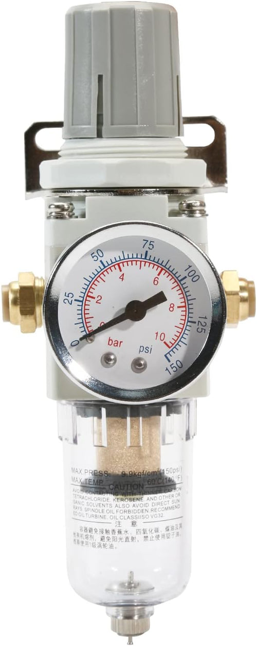 1/4 Inch NPT Air Filter Pressure Regulator, Air Compressor Water Separator - Image 2