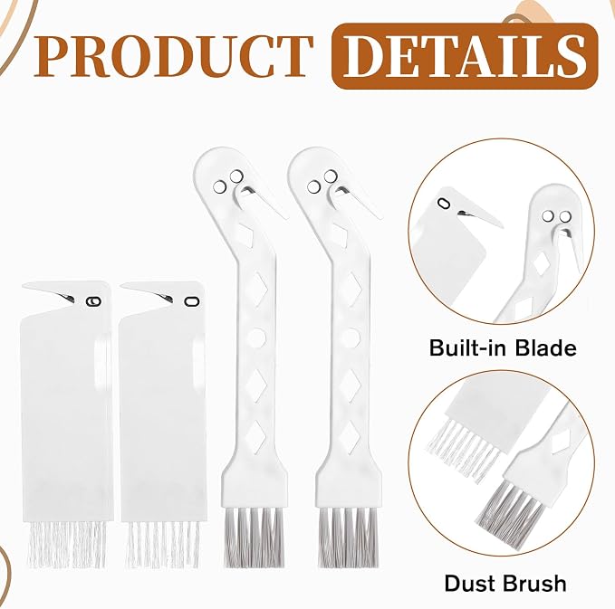 4 PCS Handheld Vacuum Brush Cleaner Tool, Universal Vacuum Brush Cleaning Tool - Image 3