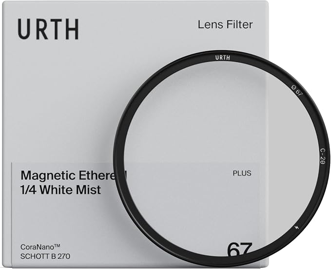 Urth 49mm Magnetic Ethereal White Mist ¼ Diffusion Lens Filter — Cinematic by Urth