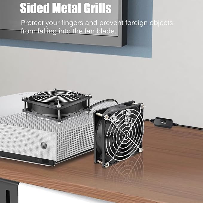 GDSTIME 5V USB 90mm Fan with Speed Control, 92mm x 92mm x 25mm Brushless DC PC - Image 4