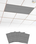 4 Pack Black and White Stripes Fluorescent Light Covers by Unknown