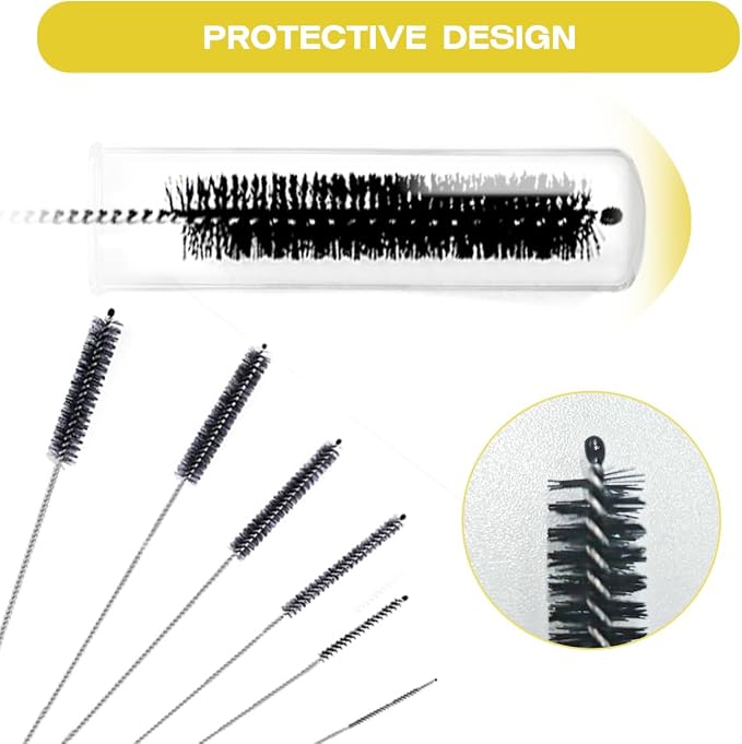Brush Family Straw Cleaner Brush Set, 6 Piece Long Drinking Straws Cleaning - Image 7