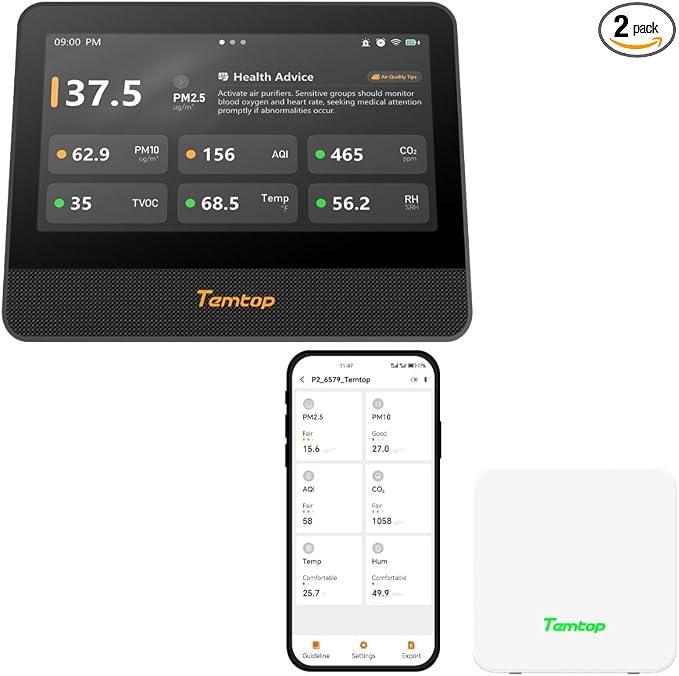 Temtop M100 2nd Gen Air Quality Monitor Kit by Temtop