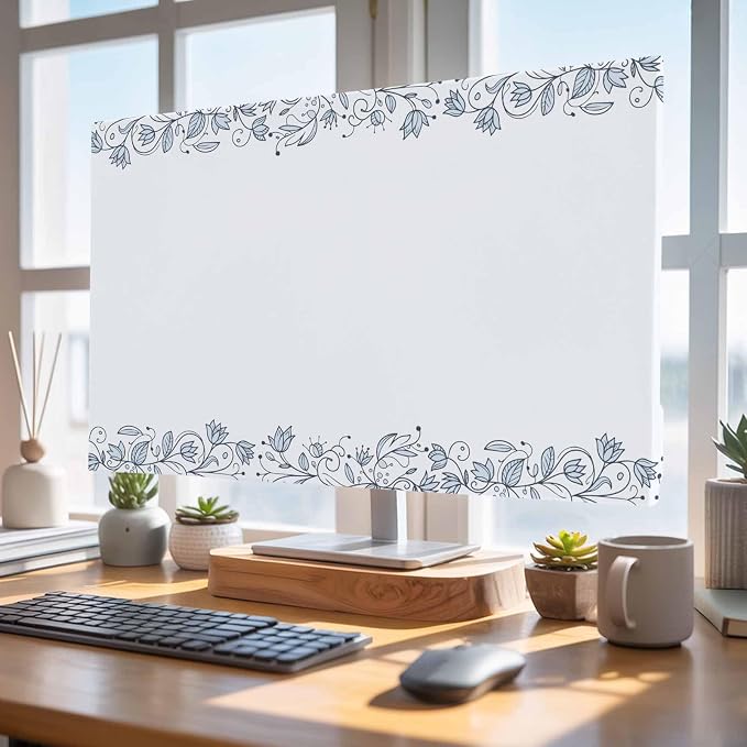 Ethnic Minimalist Garden Botanical Art Indoor TV Cover, Elastic TV Screen - Image 4