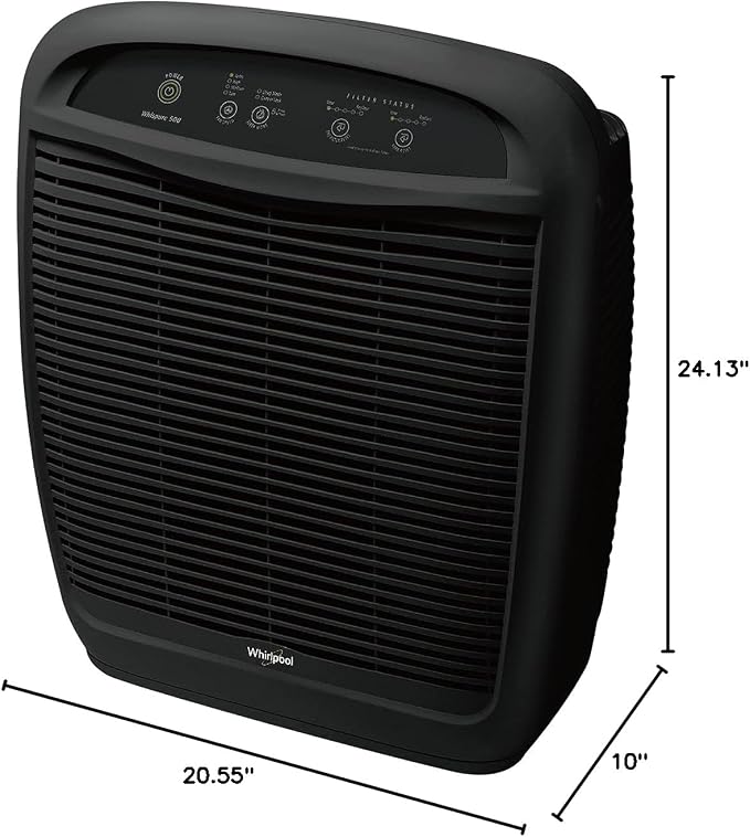 Whirlpool WP500B WP500 Whispure Air Purifier, Slate Black - Image 8