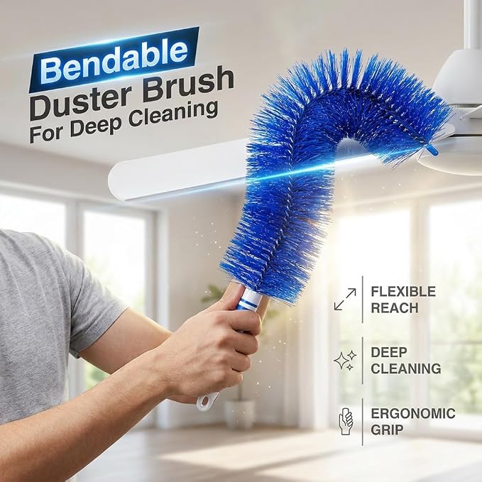 Fan Cleaning Brush, 2026 New Bendable Microfiber Head Dusting Brushes, Reusable - Image 5