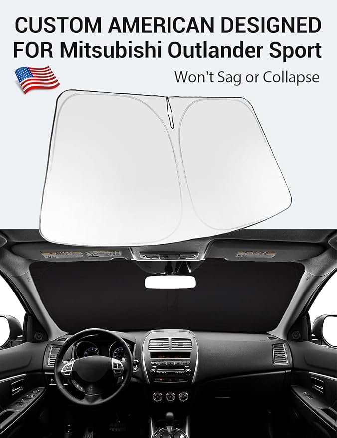 Proadsy 2026 Upgrade Windshield Sun Shade Custom Fit Mitsubishi Outlander Sport - Image 2