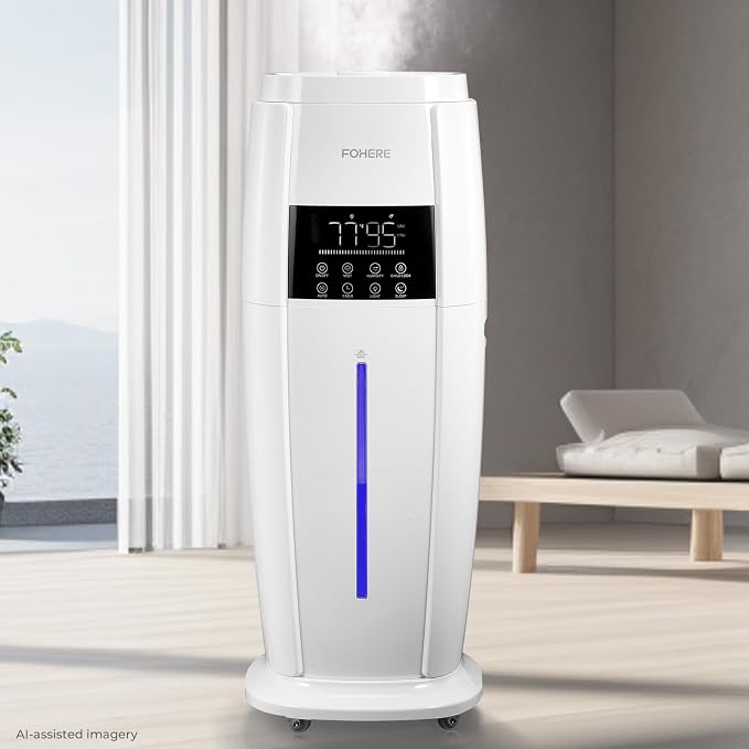 FOHERE 4.8Gal/18L Humidifier Large Room, Commercial, Whole House Cover up to by HOME