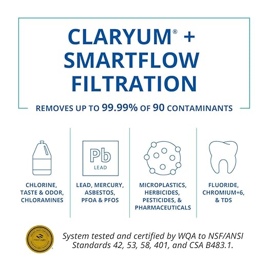 Aquasana SmartFlow® Reverse Osmosis Water Filter | RO Under Sink System | WQA - Image 6