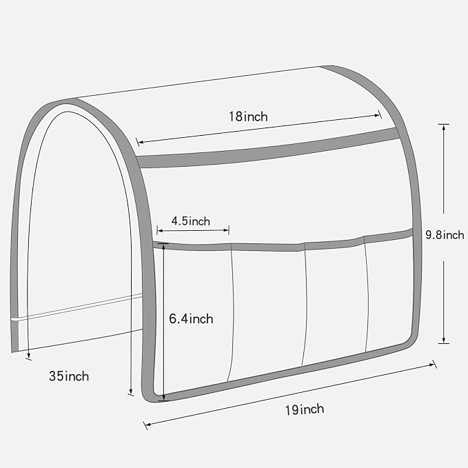 NB Sofa Armrest Organize Remote Holder Bedside Caddy Organizer - Image 7