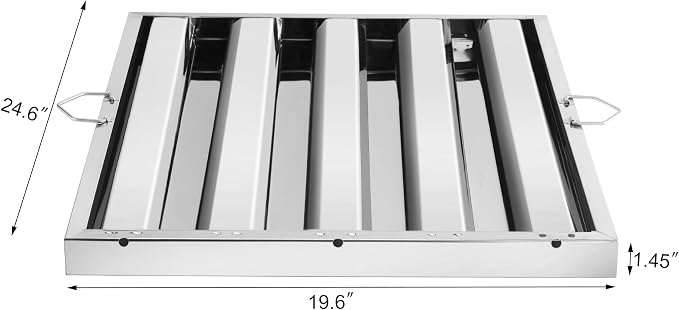 New Star Foodservice 54408 Stainless Steel Hood Filter 20" W x 25" H - Image 7