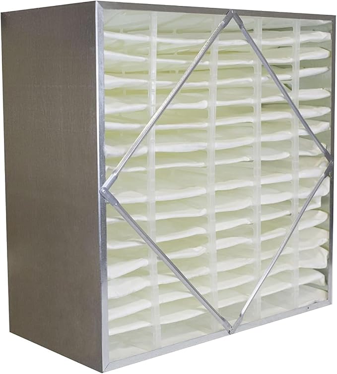 Filterbuy 24x24x12 Air Filter MERV 13 No Header, Rigid Cell Box Filters HVAC by Filterbuy