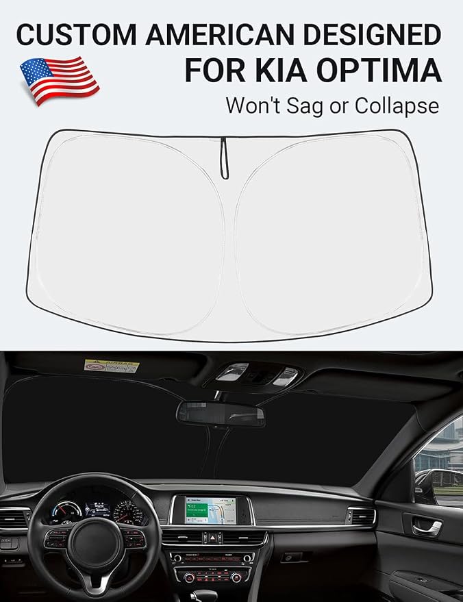Proadsy 2026 Upgrade Front Windshield Sun Shade Foldable Sunshade Protector - Image 2