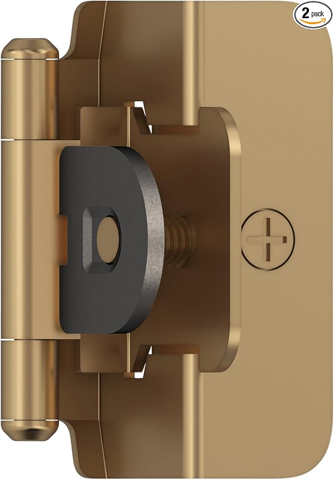 Amerock BPR8719CZ | Cabinet Hinge | 1/2 inch Overlay Single Demountable | by Amerock