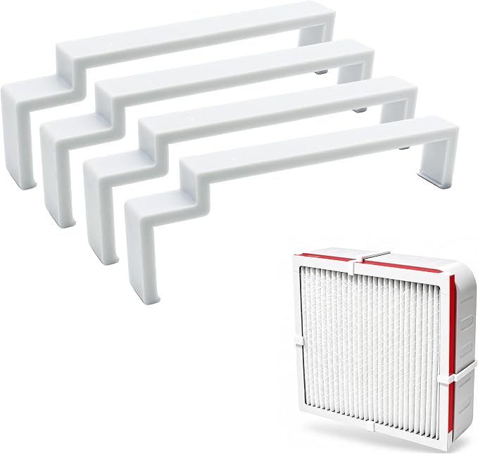 Box Fan Filter Clips for 20" Box Fan, Reusable Air Filter Holder Clips for by ZYRELYNX