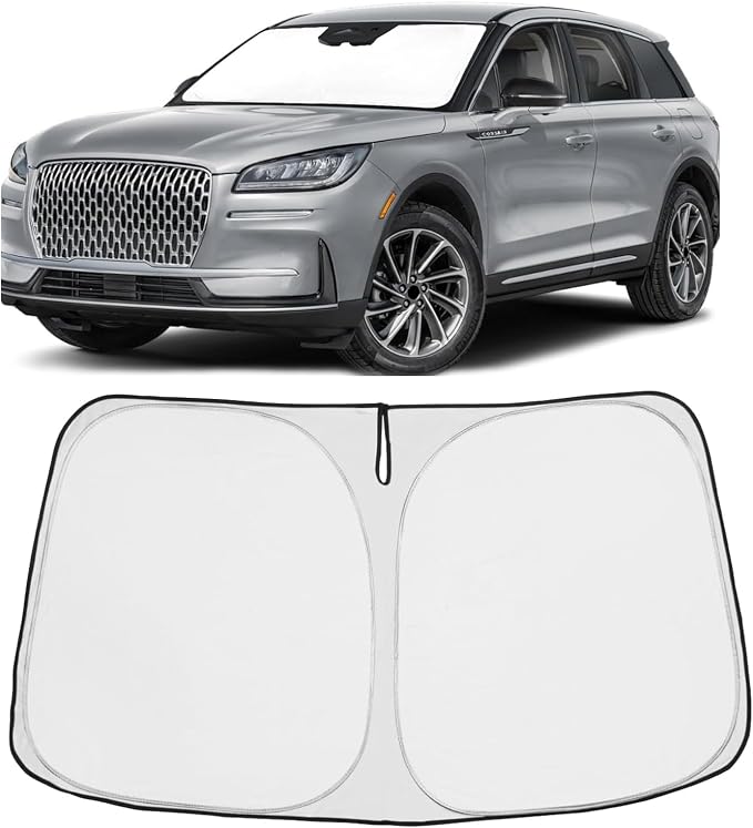 Proadsy Windshield Sun Shade for 2020–2025 2026 Lincoln Corsair Foldable Front by Proadsy