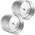 2 Pcs 4 Inch Draft Blocker Backdraft Damper Duct Draft Stopper One-Way Airflow by Kikerike
