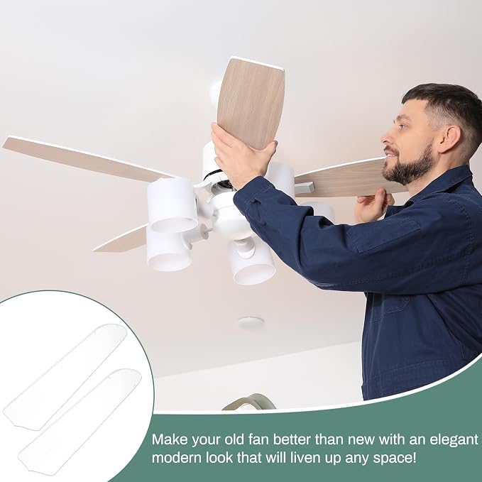 CroBlissful 5 Pcs 16-1/2'' Ceiling Fan Blades - Image 6