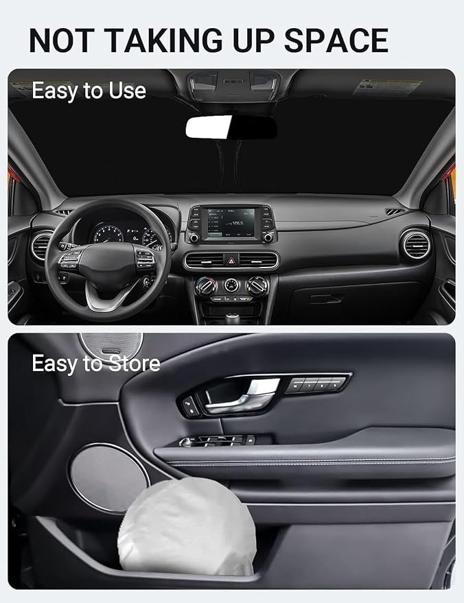 Proadsy 2026 Upgrade Front Windshield Sun Shade Foldable Sunshade Protector - Image 9