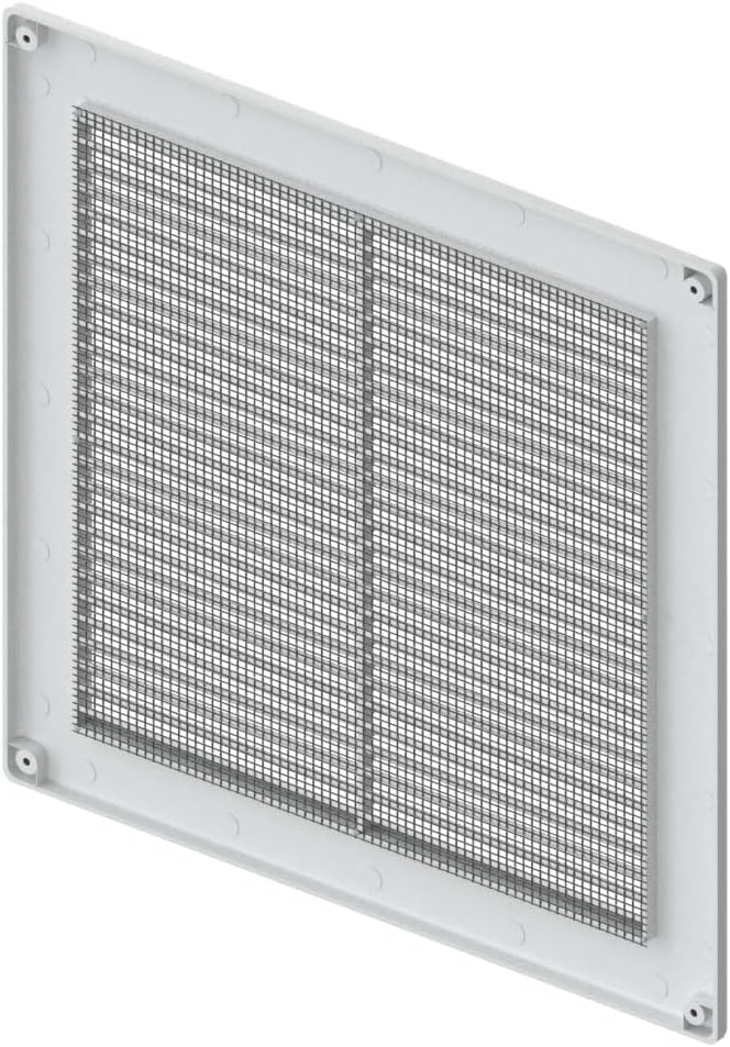 Awenta 10" x 10" Inch Square Plastic White Ventilation Grille - Image 6