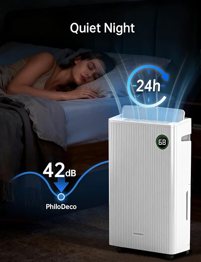 4500 Sq.Ft Dehumidifier with Drain Hose Max 80 Pint, - Image 3